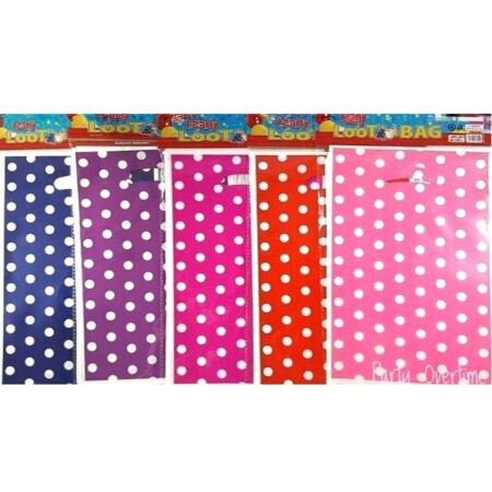 LARGE POLKA DOT PARTY BAGS