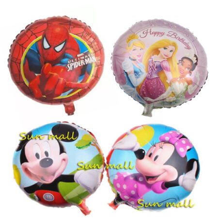 MINNIE & MICKY ROUND FOIL BALLOONS
